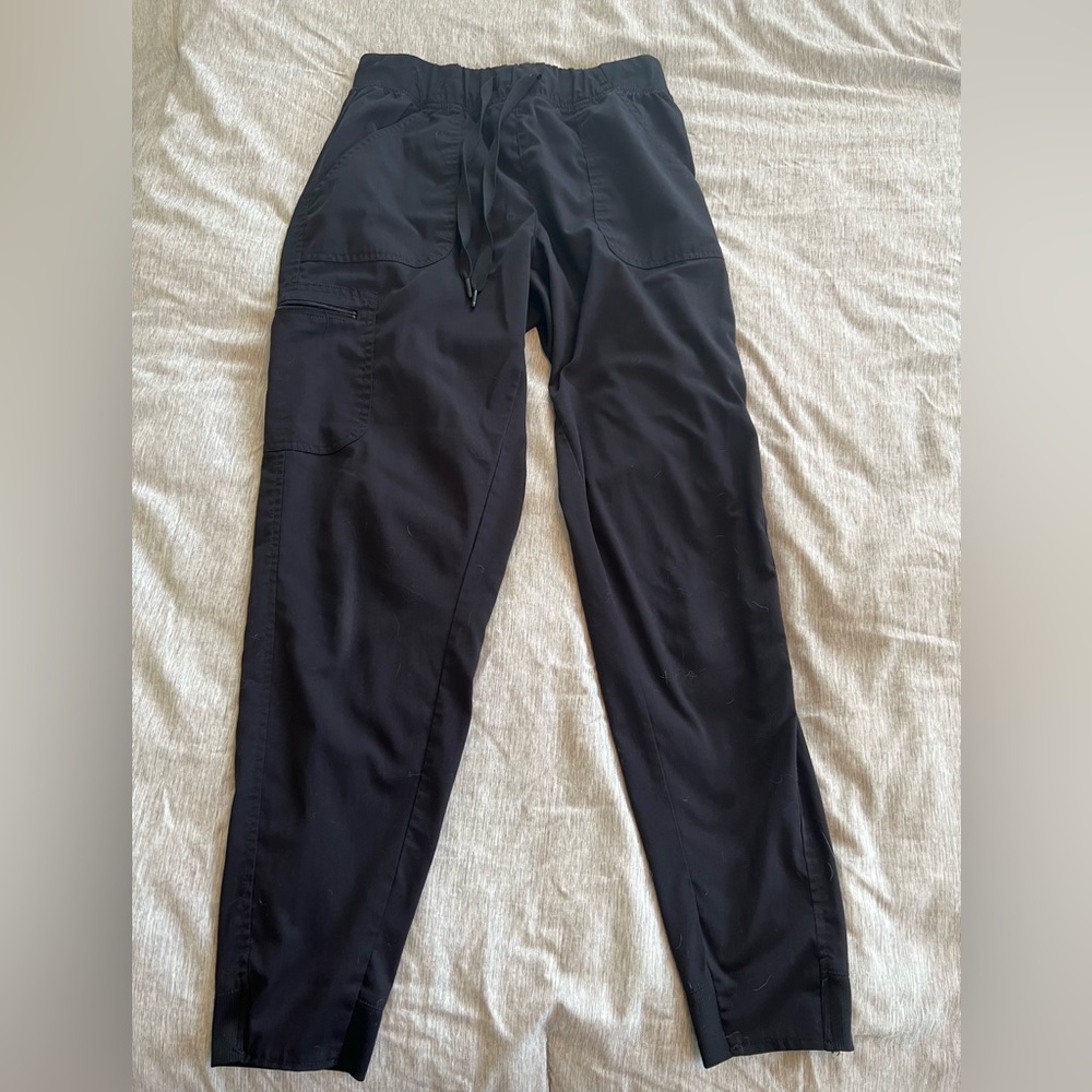 Adar Black Jogger style scrubs